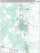 Front Range Metro Area Digital Map Premium Style
